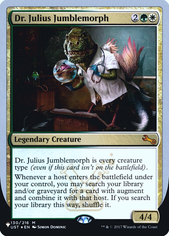 Dr. Julius Jumblemorph (Unfinity Foil Edition) [The List] | The CG Realm