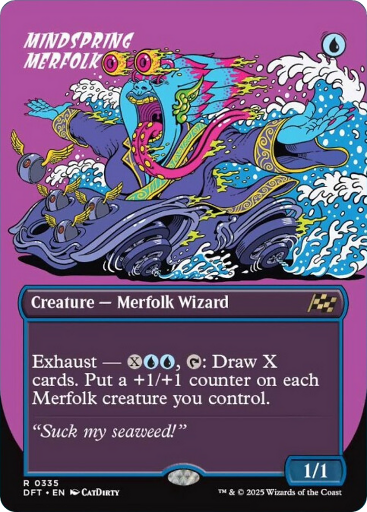 Mindspring Merfolk (Borderless) [Aetherdrift] | The CG Realm