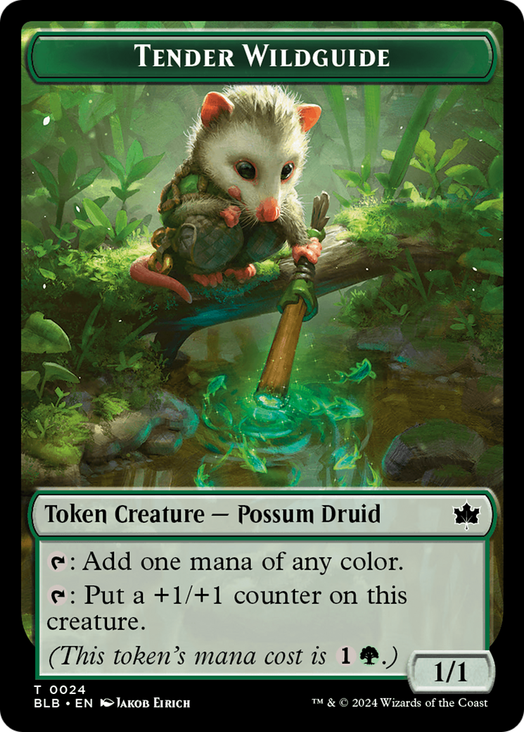 Tender Wildguide Token [Bloomburrow Tokens] | The CG Realm