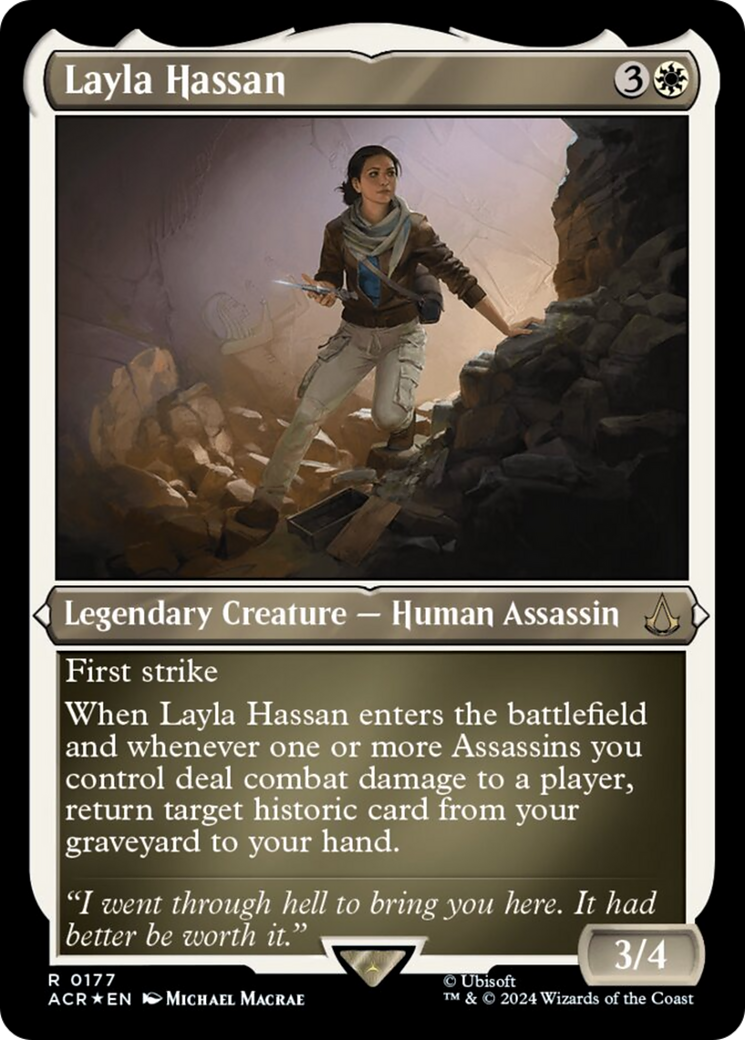 Layla Hassan (Foil Etched) [Assassin's Creed] | The CG Realm