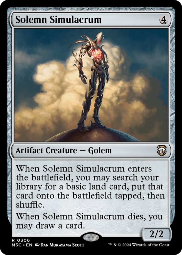 Solemn Simulacrum [Modern Horizons 3 Commander] | The CG Realm