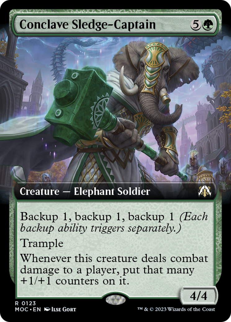 Conclave Sledge-Captain (Extended Art) [March of the Machine Commander] | The CG Realm