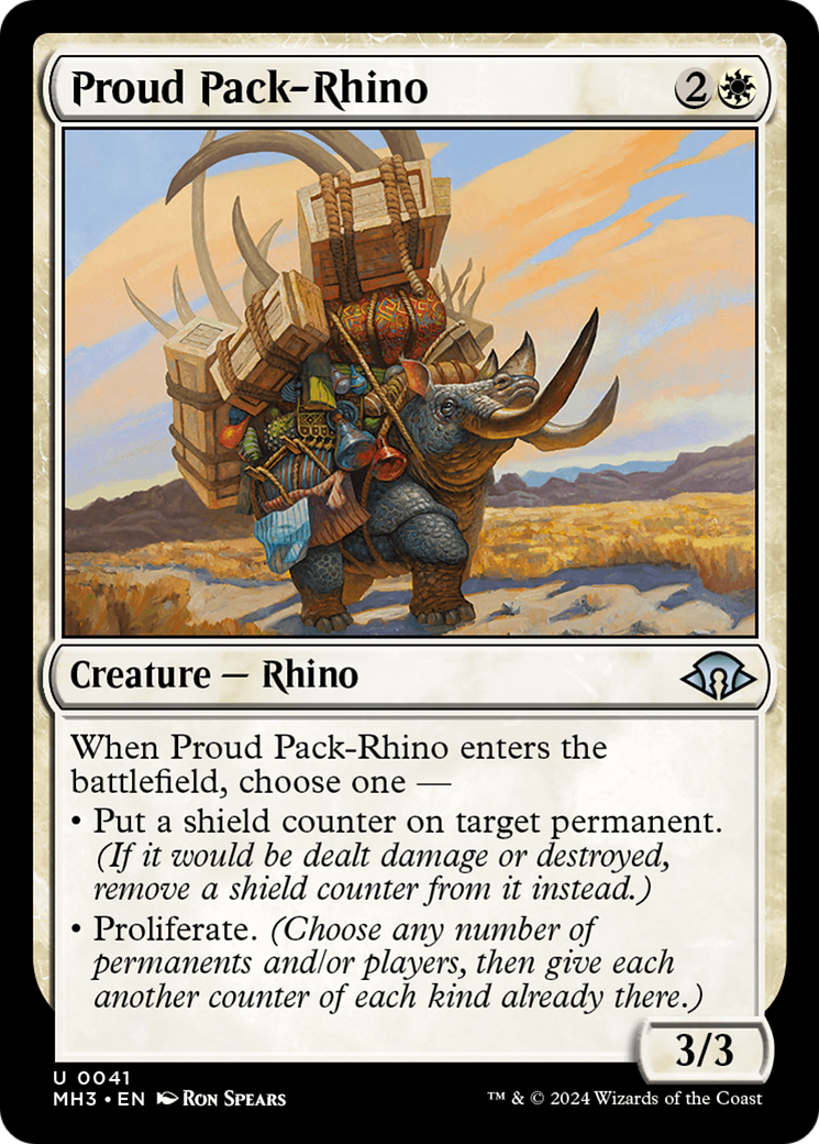 Proud Pack-Rhino [Modern Horizons 3] | The CG Realm