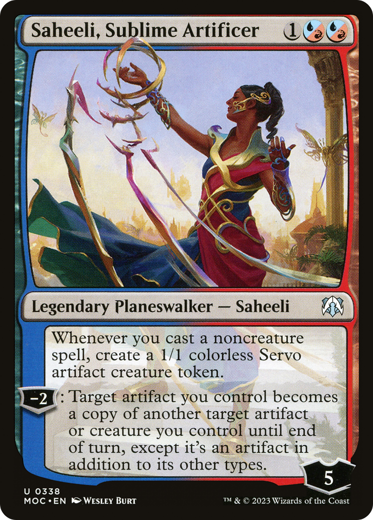 Saheeli, Sublime Artificer [March of the Machine Commander] | The CG Realm