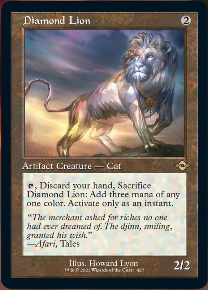 Diamond Lion (Retro Foil Etched) [Modern Horizons 2] | The CG Realm