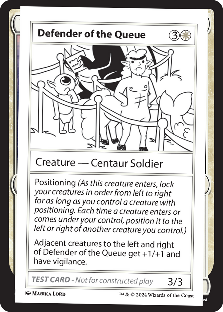 Defender of the Queue [Mystery Booster 2 Playtest Cards] | The CG Realm