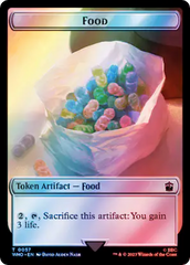 Horse // Food (0057) Double-Sided Token (Surge Foil) [Doctor Who Tokens] | The CG Realm