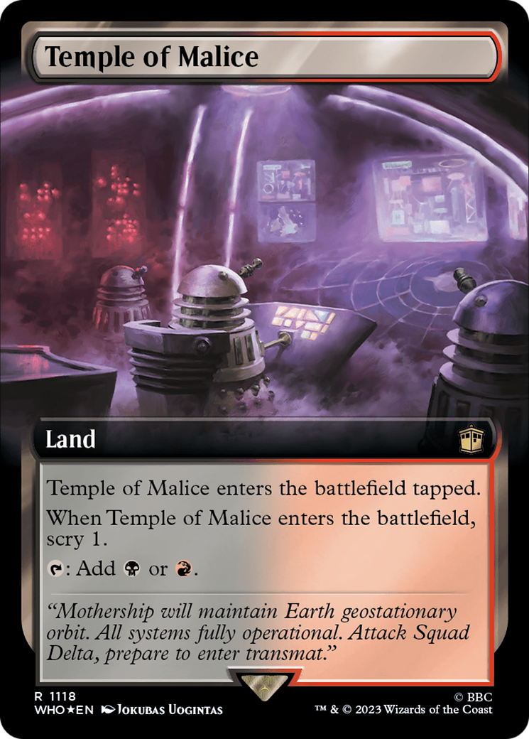 Temple of Malice (Extended Art) (Surge Foil) [Doctor Who] | The CG Realm