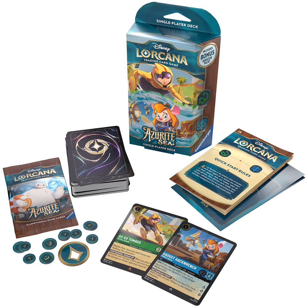 DISNEY LORCANA AZURITE SEA STARTER  (Release Date:  2024-11-15) | The CG Realm