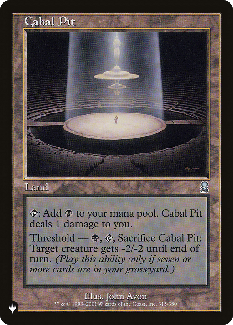 Cabal Pit [The List Reprints] | The CG Realm