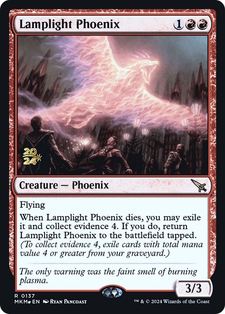 Lamplight Phoenix [Murders at Karlov Manor Prerelease Promos] | The CG Realm