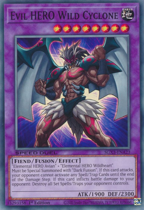 Evil HERO Wild Cyclone [SGX3-ENA23] Common | The CG Realm