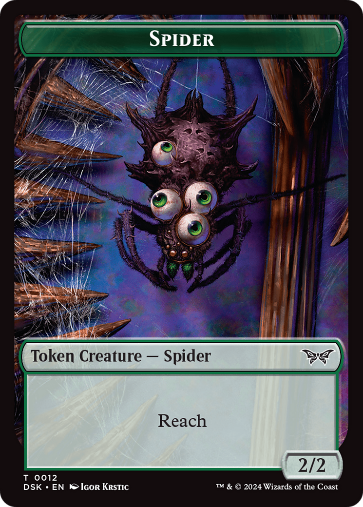 Toy // Spider Double-Sided Token [Duskmourn: House of Horror Tokens] | The CG Realm