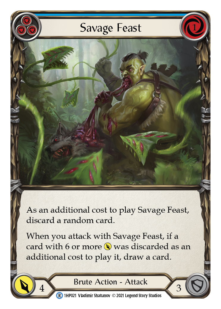 Savage Feast (Blue) [1HP021] (History Pack 1) | The CG Realm