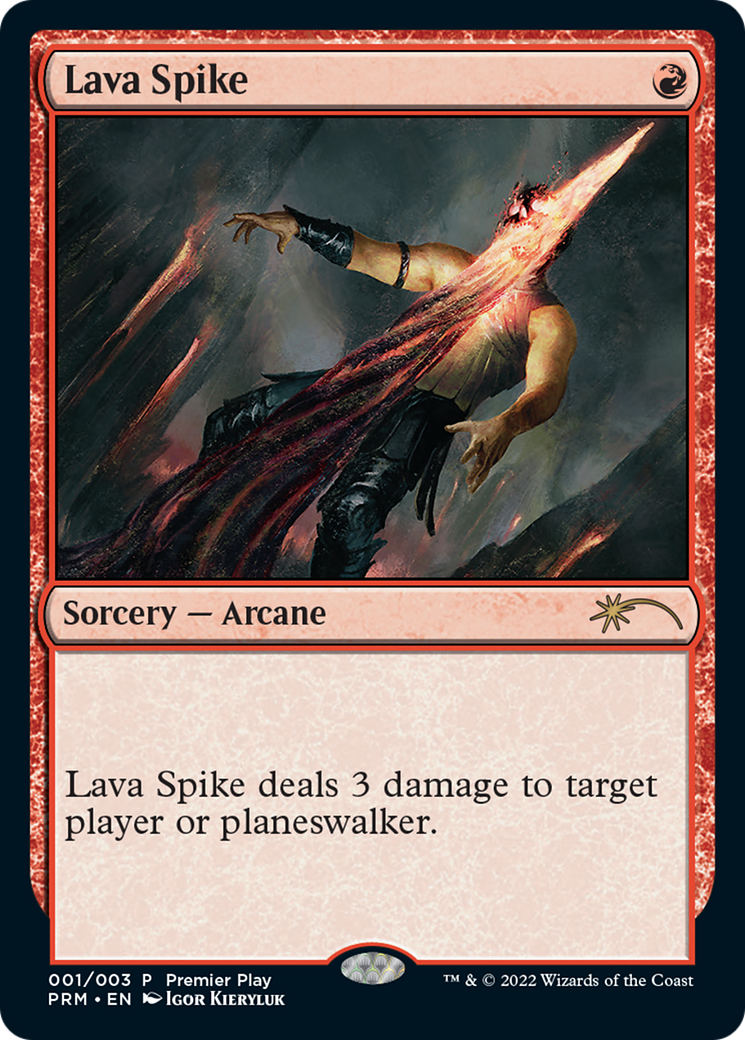 Lava Spike (Premier Play) [Pro Tour Promos] | The CG Realm