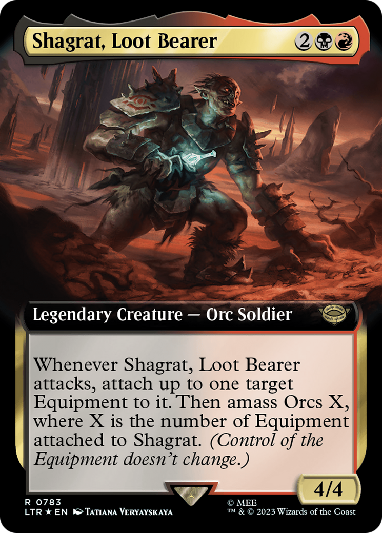 Shagrat, Loot Bearer (Extended Art) (Surge Foil) [The Lord of the Rings: Tales of Middle-Earth] | The CG Realm