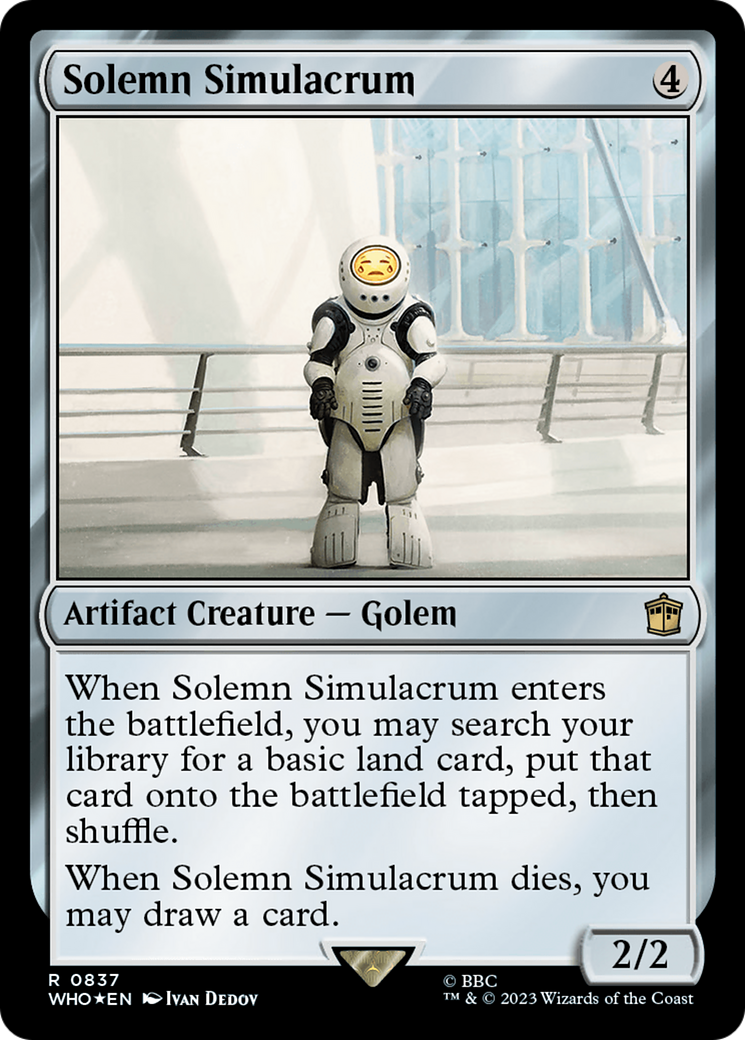 Solemn Simulacrum (Surge Foil) [Doctor Who] | The CG Realm