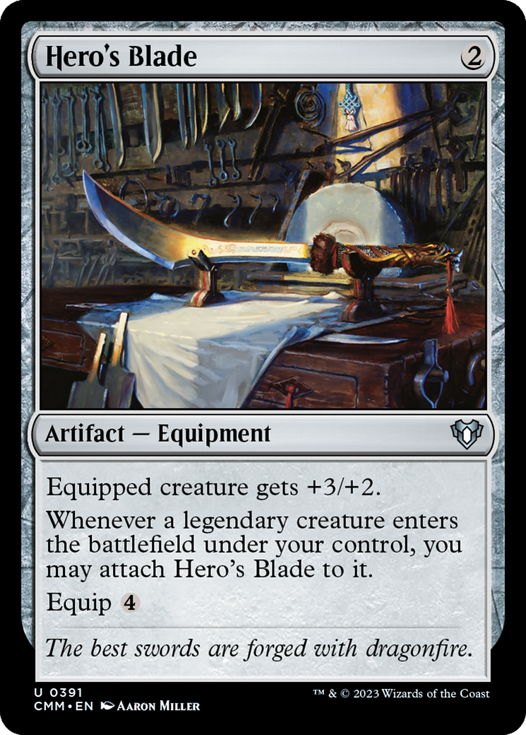 Hero's Blade [Commander Masters] | The CG Realm