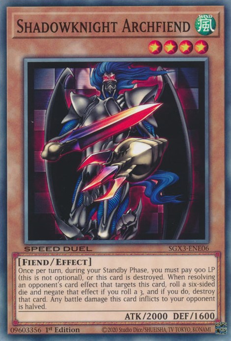 Shadowknight Archfiend [SGX3-ENE06] Common | The CG Realm