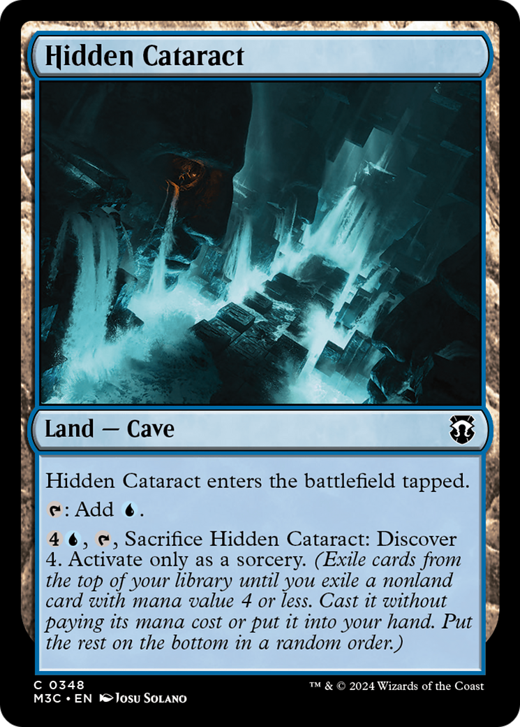 Hidden Cataract (Ripple Foil) [Modern Horizons 3 Commander] | The CG Realm