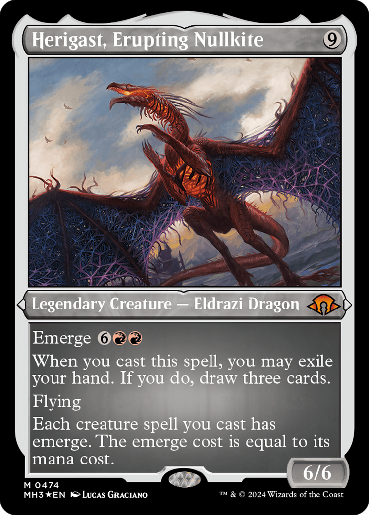 Herigast, Erupting Nullkite (Foil Etched) [Modern Horizons 3] | The CG Realm