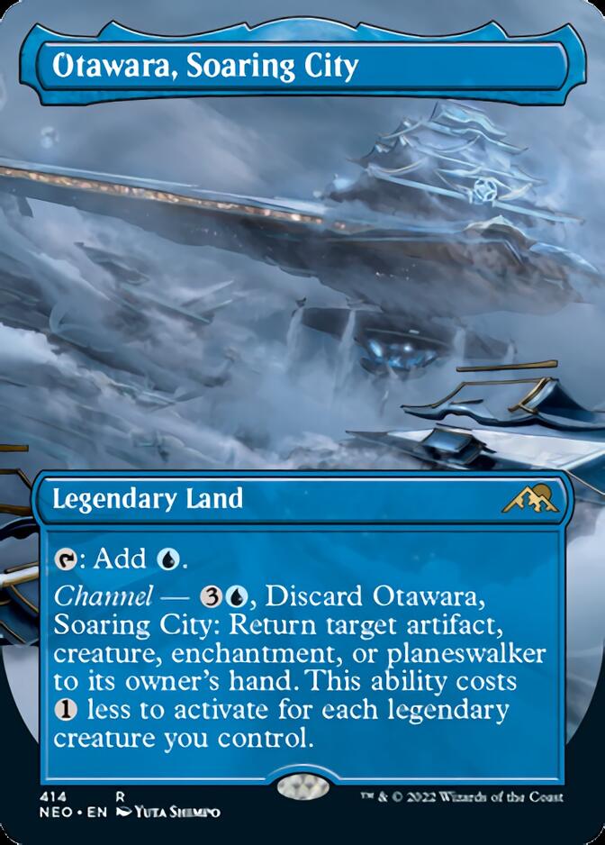 Otawara, Soaring City (Borderless Alternate Art) [Kamigawa: Neon Dynasty] | The CG Realm