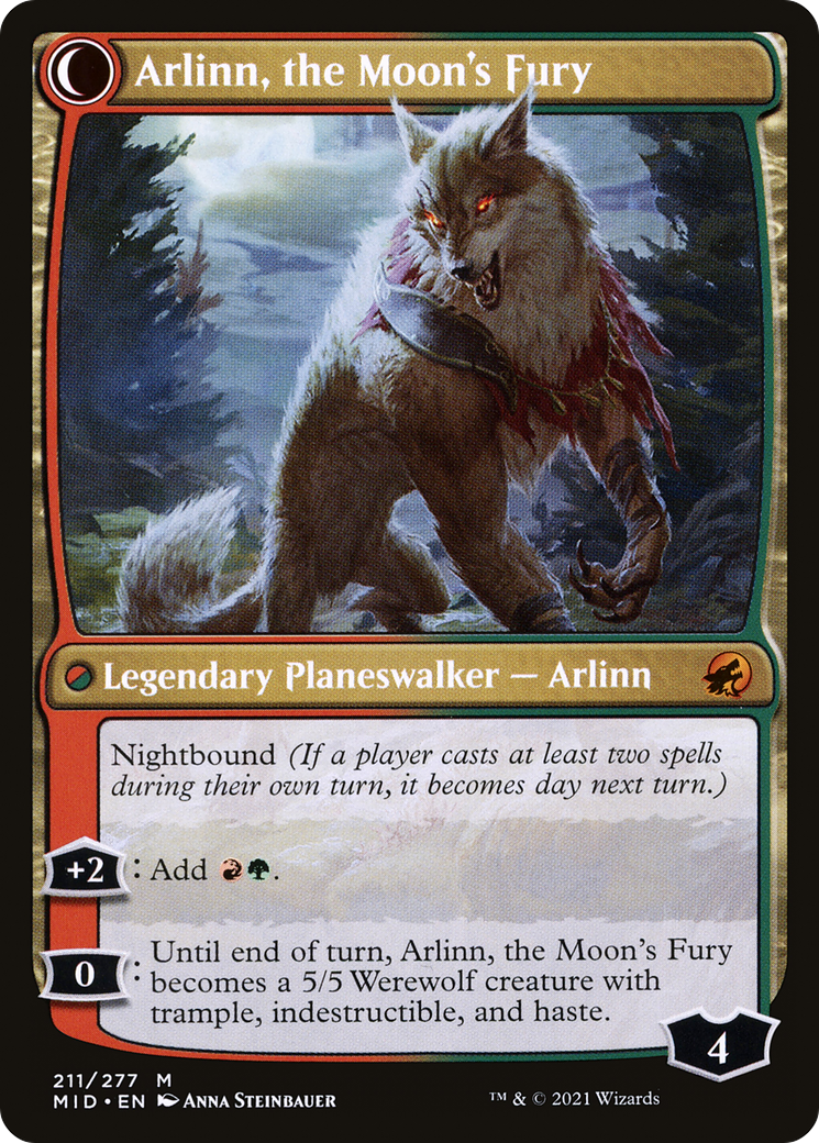 Arlinn, the Pack's Hope // Arlinn, the Moon's Fury [Secret Lair: From Cute to Brute] | The CG Realm