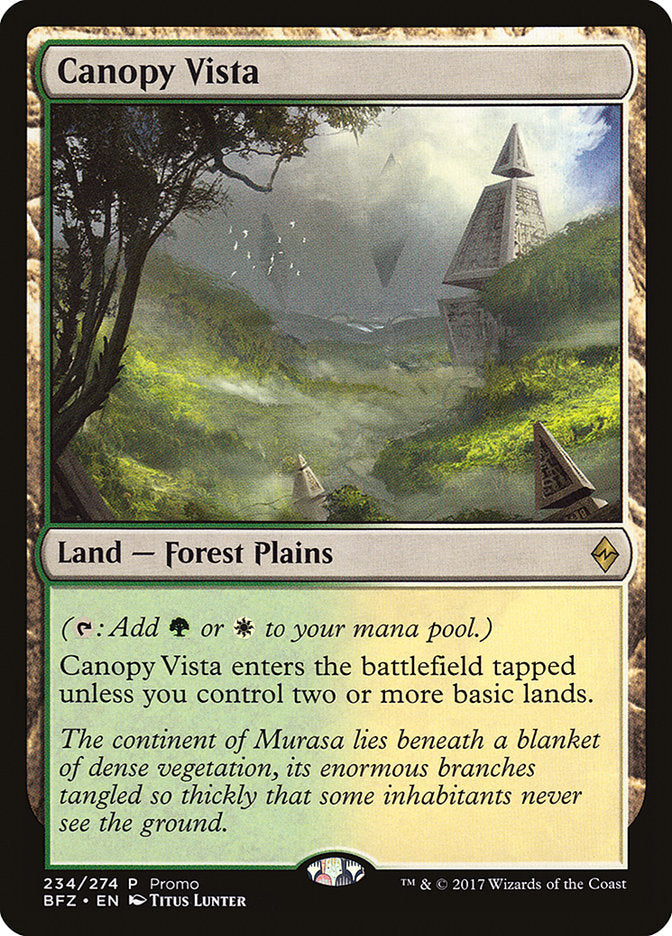 Canopy Vista (Promo) [Standard Showdown Promos] | The CG Realm