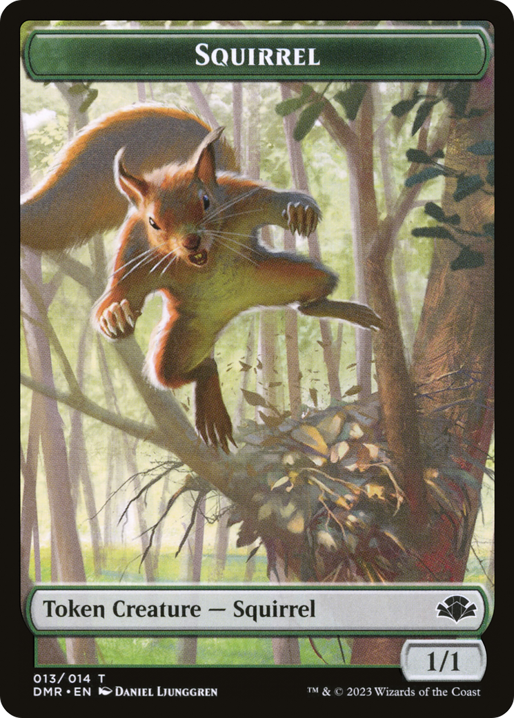 Squirrel Token [Dominaria Remastered Tokens] | The CG Realm