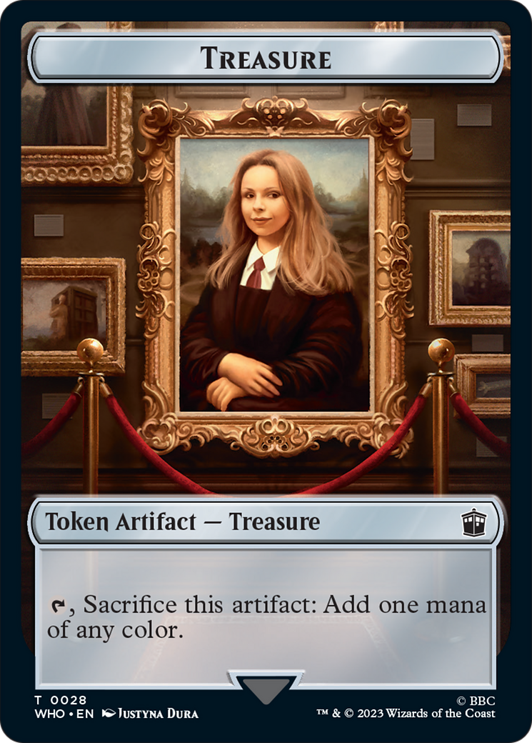 Human (0005) // Treasure (0028) Double-Sided Token [Doctor Who Tokens] | The CG Realm