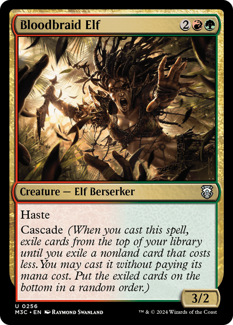 Bloodbraid Elf (Ripple Foil) [Modern Horizons 3 Commander] | The CG Realm