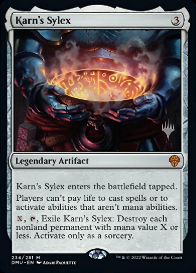 Karn's Sylex (Promo Pack) [Dominaria United Promos] | The CG Realm