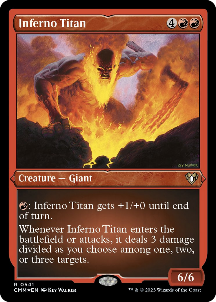 Inferno Titan (Foil Etched) [Commander Masters] | The CG Realm