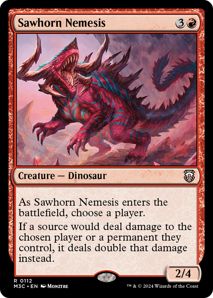 Sawhorn Nemesis [Modern Horizons 3 Commander] | The CG Realm