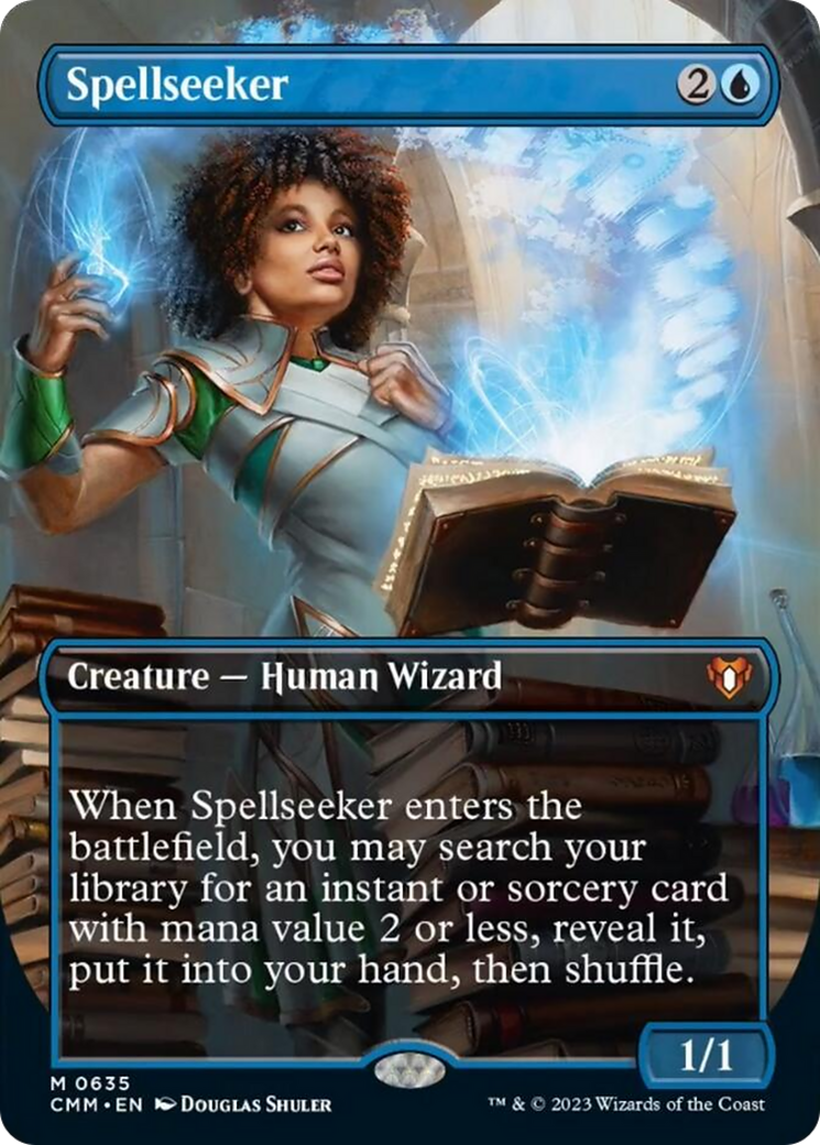 Spellseeker (Borderless Alternate Art) [Commander Masters] | The CG Realm