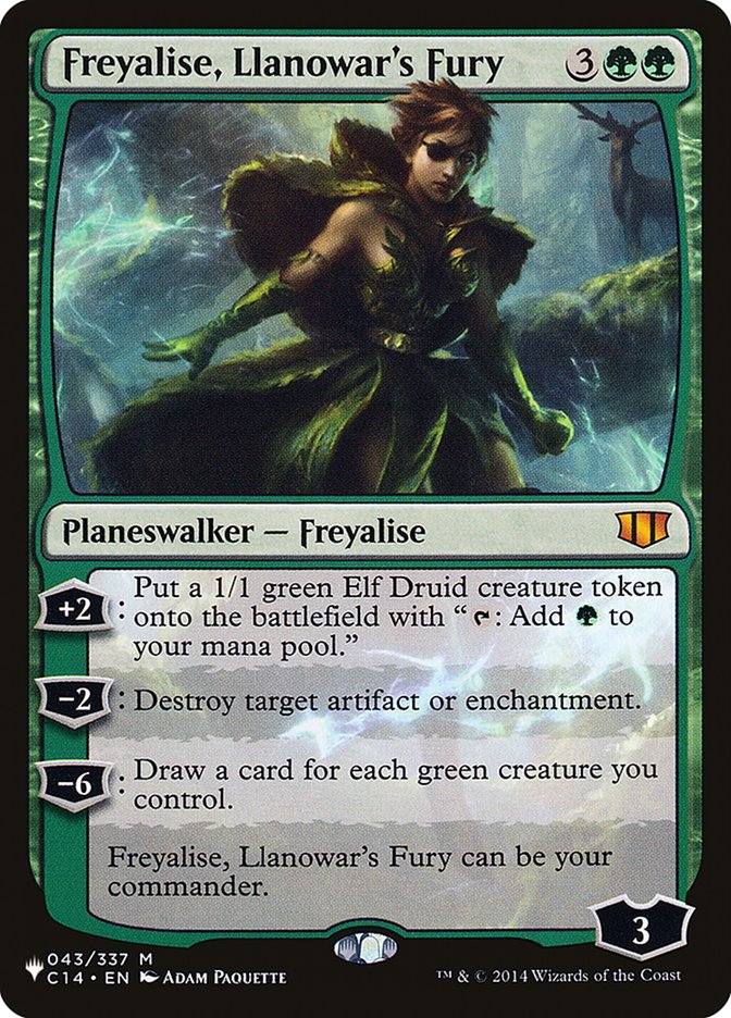 Freyalise, Llanowar's Fury [The List] | The CG Realm