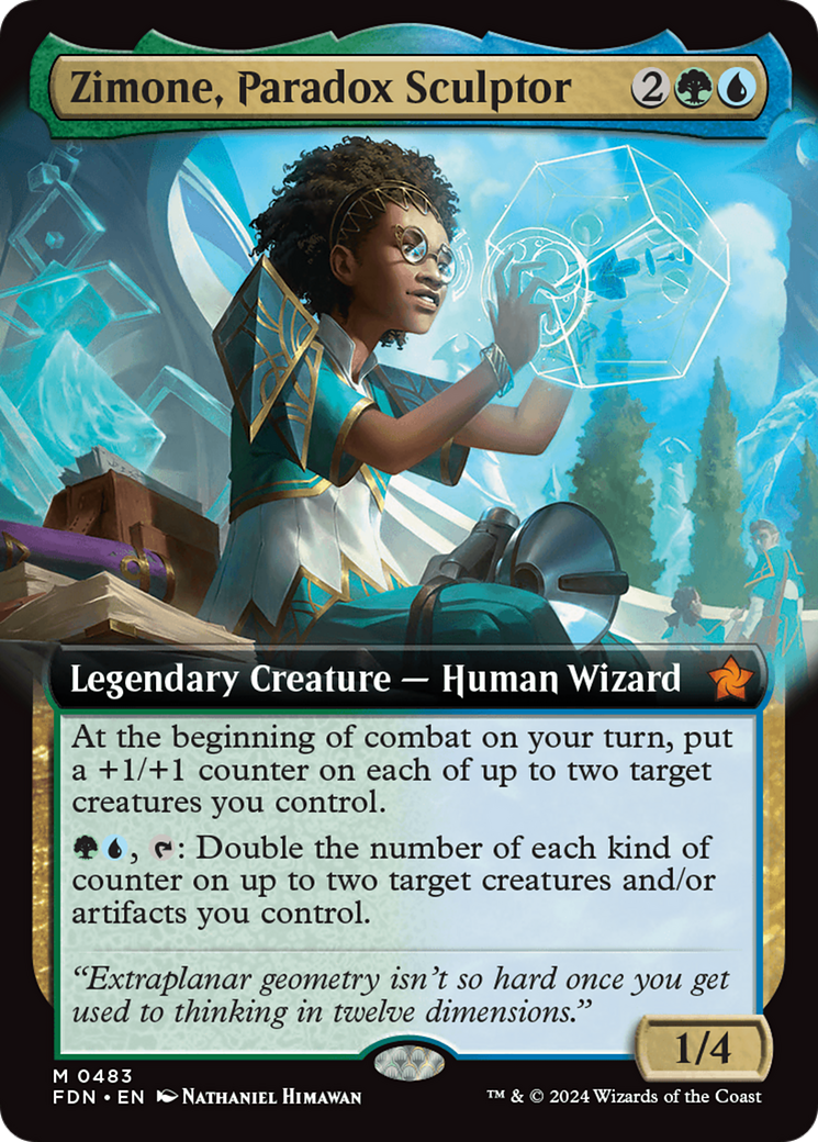 Zimone, Paradox Sculptor (Extended Art) [Foundations] | The CG Realm