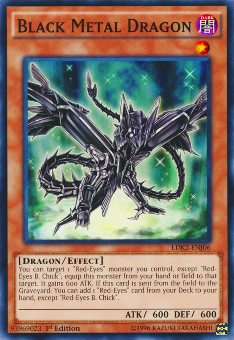 Black Metal Dragon [LDK2-ENJ06] Common | The CG Realm