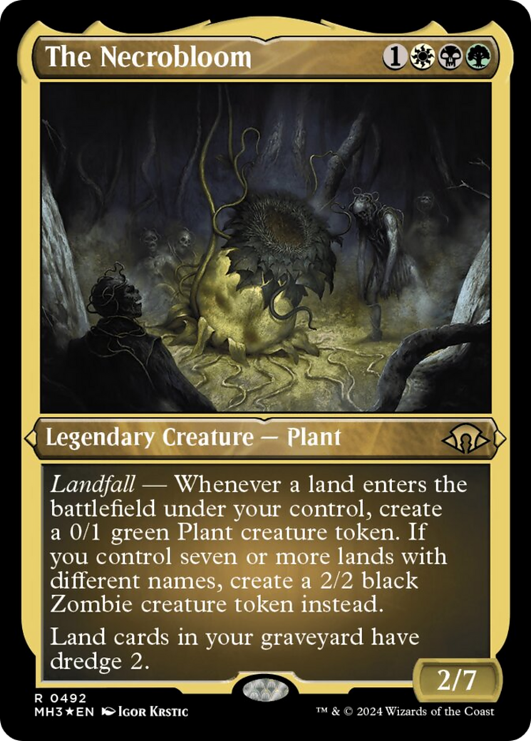 The Necrobloom (Foil Etched) [Modern Horizons 3] | The CG Realm