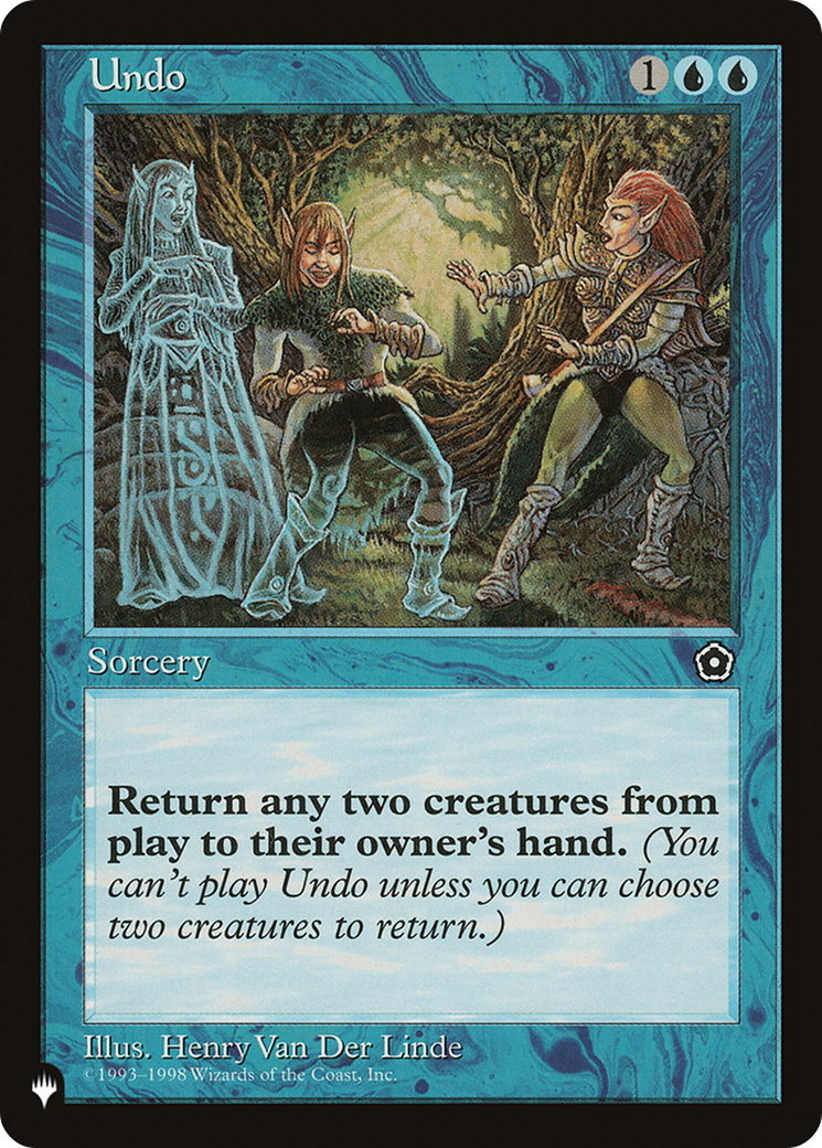 Undo [The List Reprints] | The CG Realm