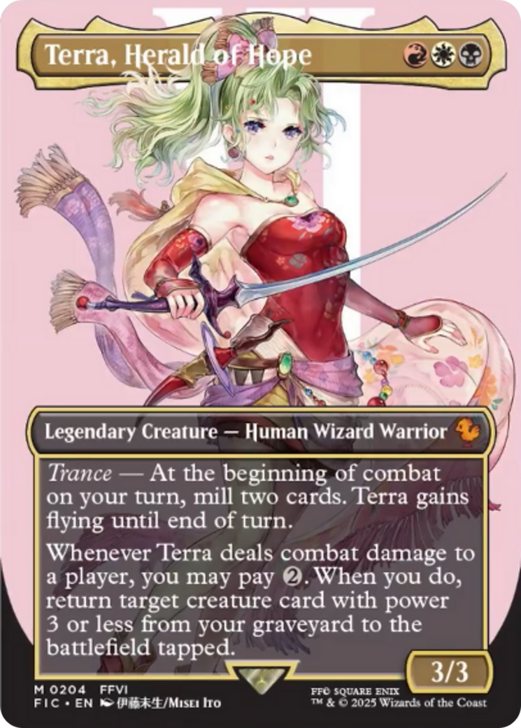 Terra, Herald of Hope (Borderless) [FINAL FANTASY Commander] | The CG Realm