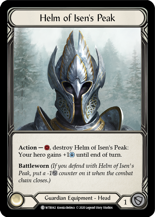 Helm of Isen's Peak [U-WTR042] (Welcome to Rathe Unlimited)  Unlimited Rainbow Foil | The CG Realm