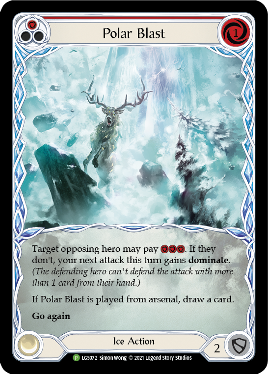 Polar Blast (Red) [LGS072] (Promo)  Rainbow Foil | The CG Realm