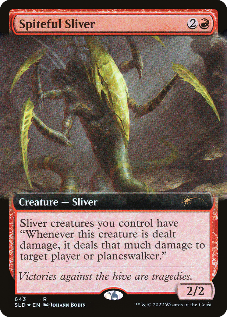 Spiteful Sliver (Extended Art) [Secret Lair Drop Promos] | The CG Realm