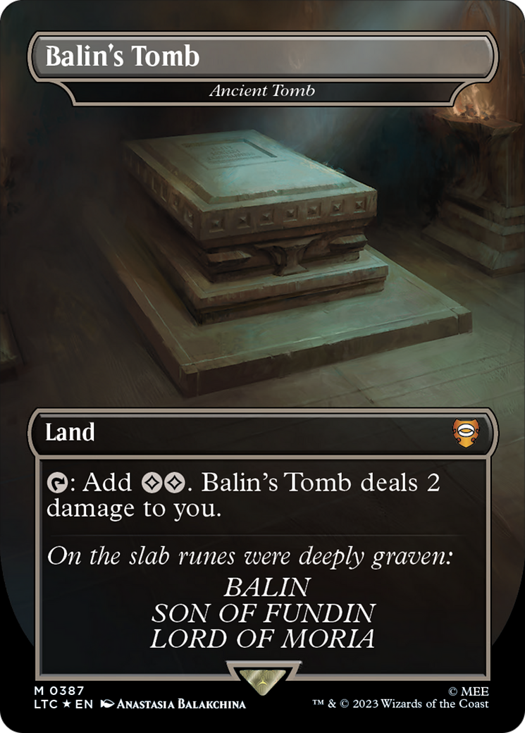 Balin's Tomb - Ancient Tomb (Surge Foil Realms and Relics) [The Lord of the Rings: Tales of Middle-Earth Commander] | The CG Realm