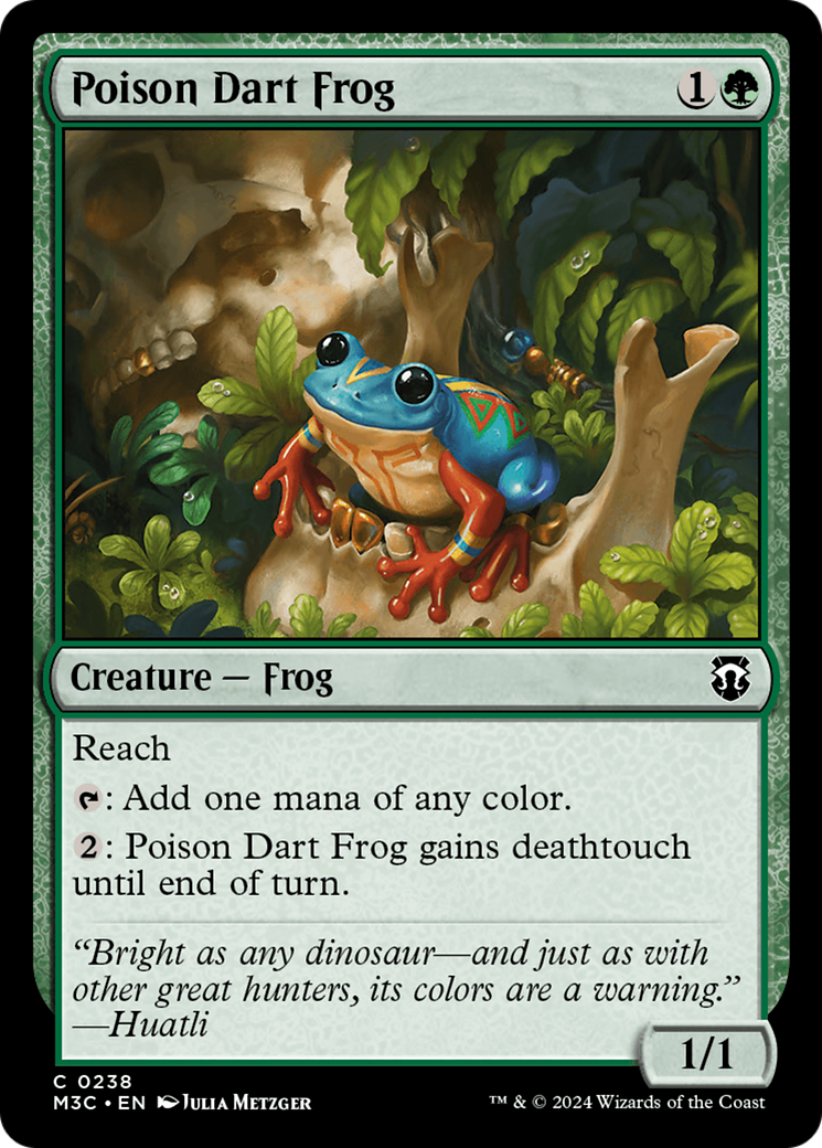 Poison Dart Frog (Ripple Foil) [Modern Horizons 3 Commander] | The CG Realm