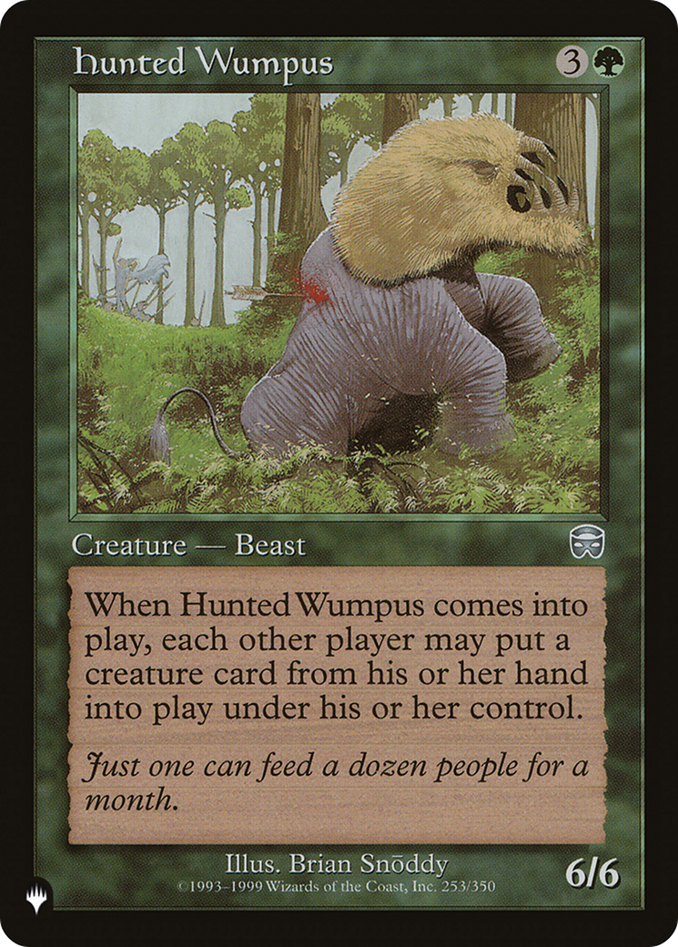 Hunted Wumpus [The List] | The CG Realm