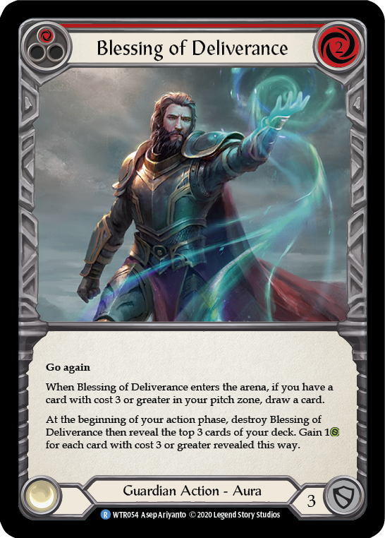 Blessing of Deliverance (Red) [U-WTR054] (Welcome to Rathe Unlimited)  Unlimited Rainbow Foil | The CG Realm