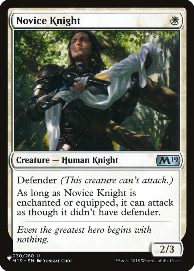 Novice Knight [The List] | The CG Realm