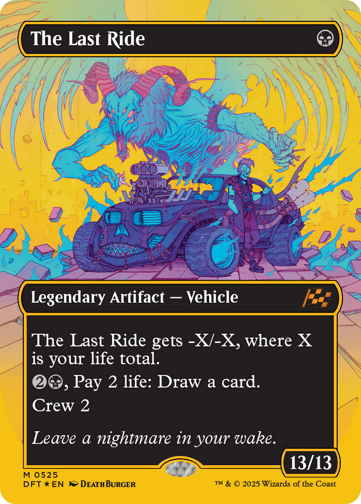 The Last Ride (Borderless) (First-Place Foil) [Aetherdrift] | The CG Realm